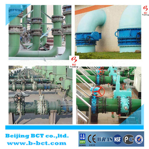 Wafer type rubber sealing butterfly valve with pneumatic actuator BCT-P-WBFV-01