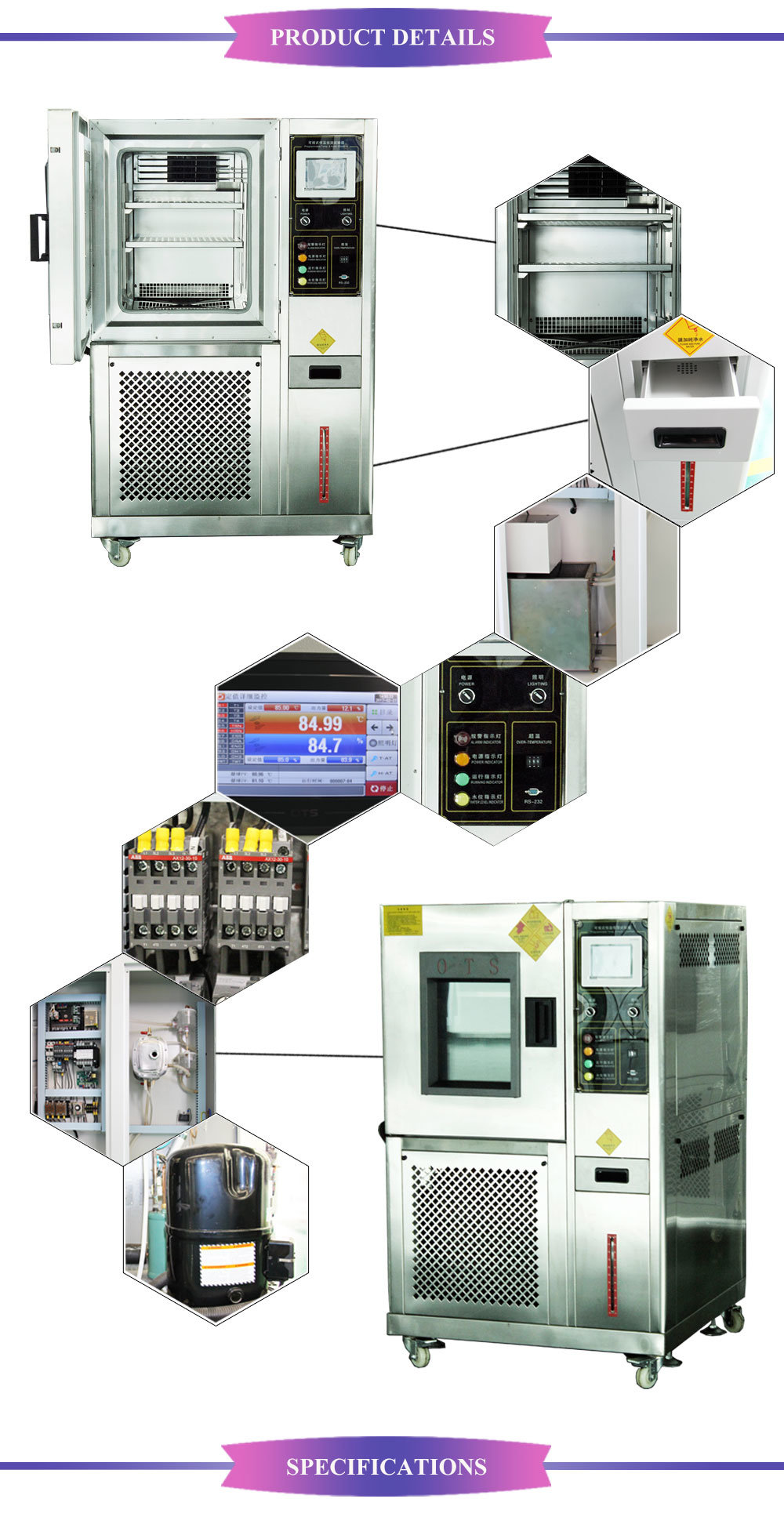 Laboratory Environmental Constant Temperature Humidity Climatic Test Equipment