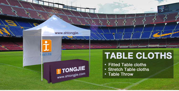 Trade Exhibition Printed Polyester Tablecloth