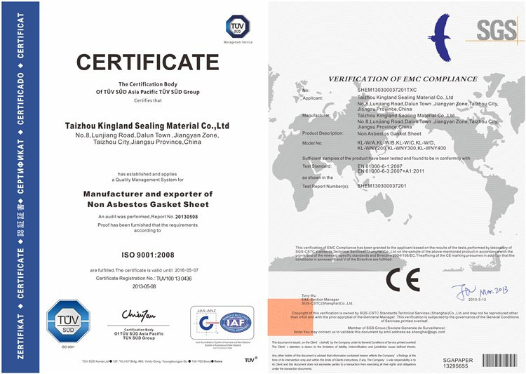 (KLG403) Spiral Wound Gasket with Outer Ring