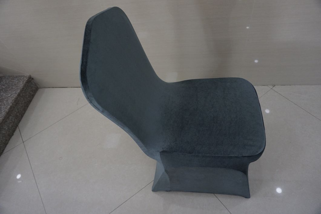 Low Price Artistic Grey Fabric Lint Cover for Dining Banquet Chair for Living Room/Restaurant/Hotel Banquet Hall