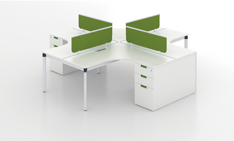 Modern Design 4 Seats Office Modular Workbench with Different Colors