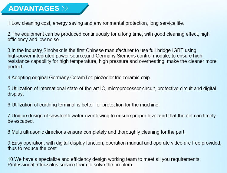 Ultrasonic Cleaner for Heavy Dirt Cleaning for Old Engine Parts with Heavy Oil and Carbon