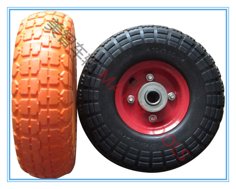 10X3.5-4 PU Foamed Wheel Tyre / PU Foam Cart Wheel