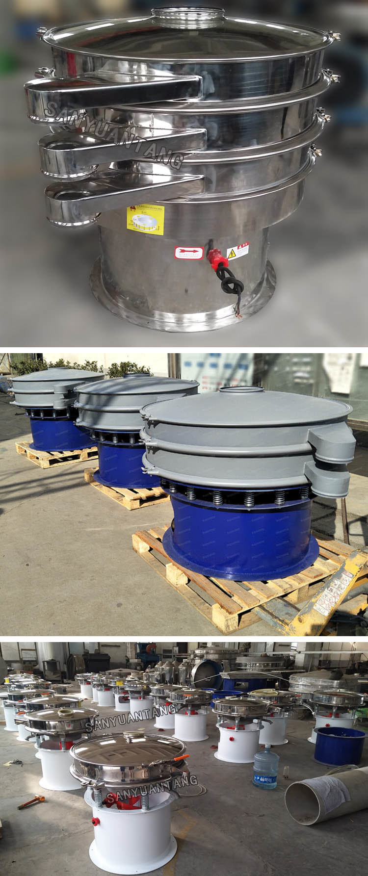 High Quality Rotary Vibrating Screen for Sieving Oregano, Chilli, Ginger, Green Tea and Other Spices