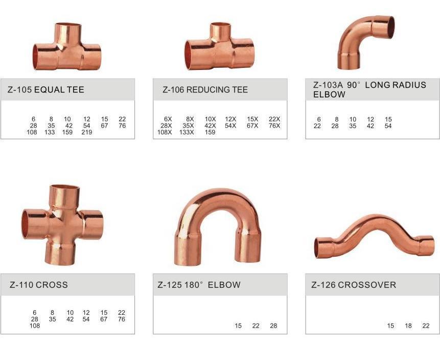 90 Degree Bend Coupling, Copper Pipe Fittings