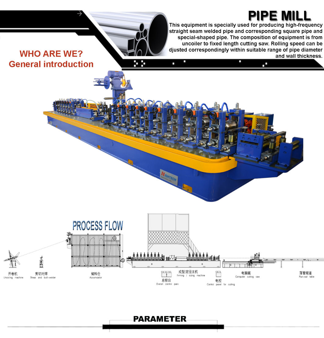 Carbon Steel Tube High Frequency Welding Pipe Making Machine