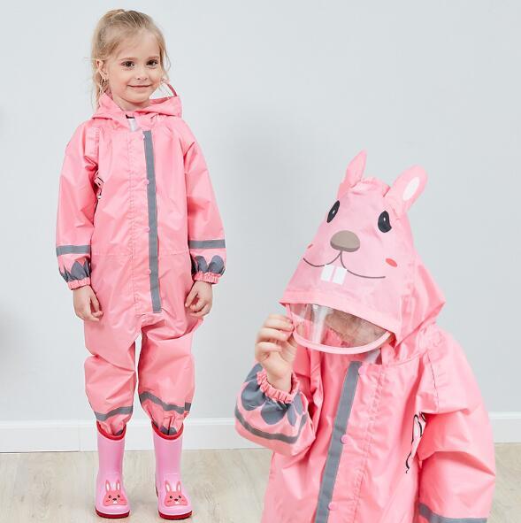 Customize Kids Children Soft Nylon Jumpsuits Raincoat