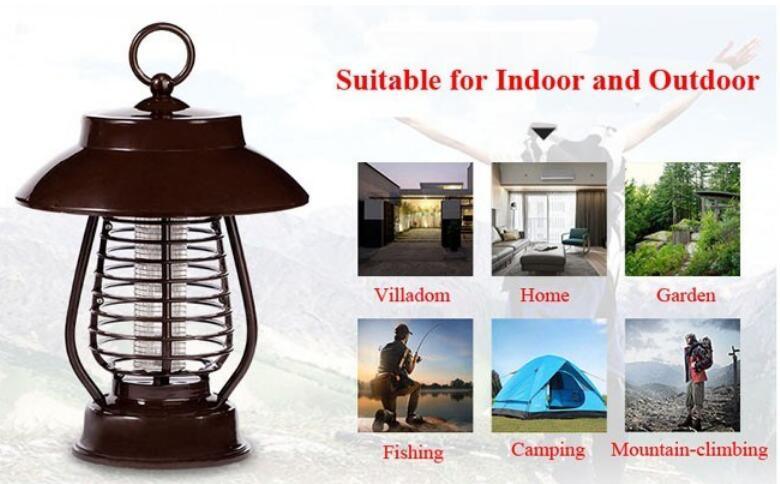 Saving Energy Rechargeable Insect Killer Lights High Voltage Solar Anti Mosquito Killer Lamp