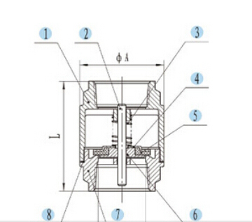 Quality Forging Brass Spring Check Valve with Plastic Stick (AV5012)