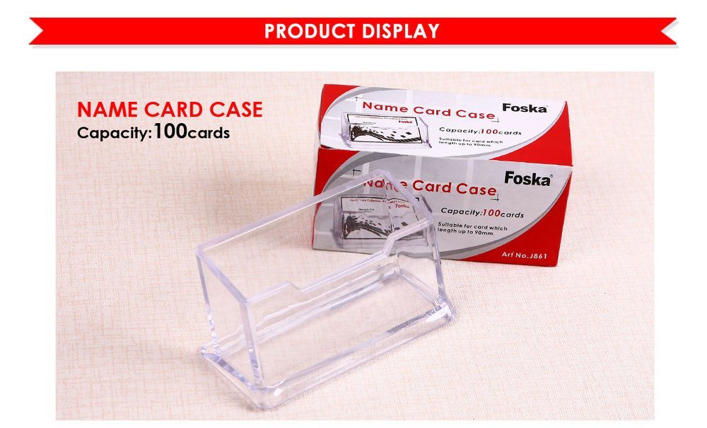 High Quality Plastic Name Card Case