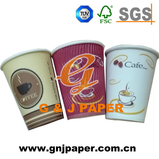 Double PE Coated Hot Paper Cup Used on Hot Drinking
