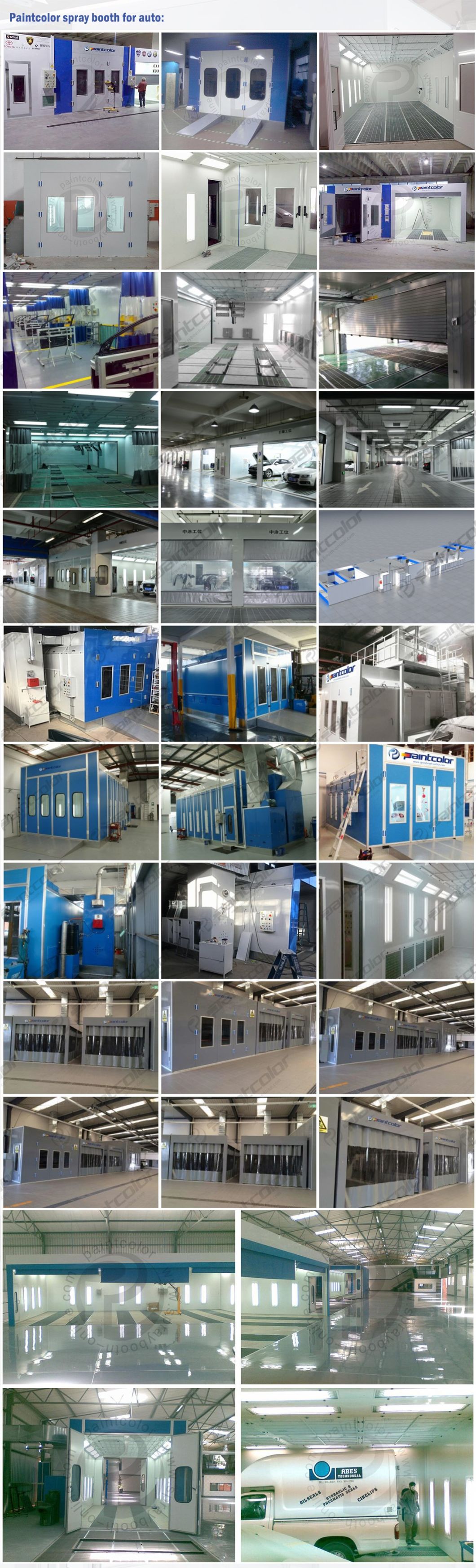 High Efficiency Metal Sheet Painting Coating Line Combination Spray Booth and Prep Station Bay Standby Paint Booth Paintcolor Brand