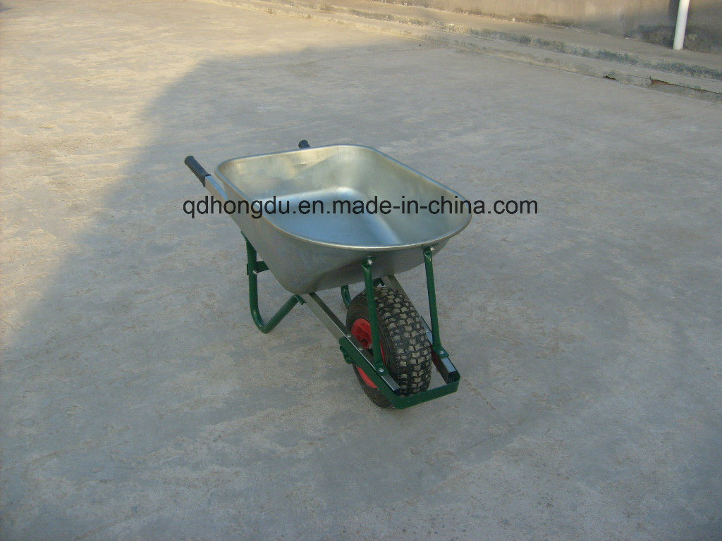 High Quality Wh6601 Wheel Barrow with Wooden Handle