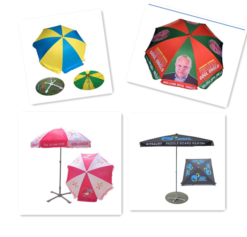 Outdoor Sun Umbrella with Logo Printing for Advertising