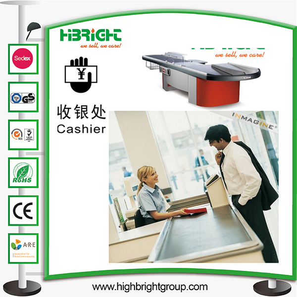 Convenience Store Express Cashier Desk Table Counter