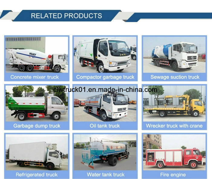 Dongfeng 6 Wheels 5000liters Sewage Suction Truck with High Pressure Vacuum Pump