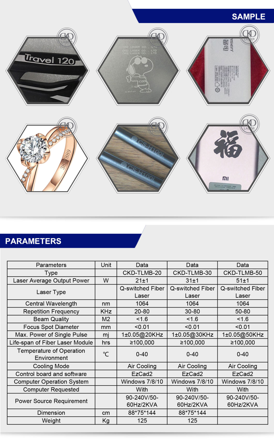 Ce Certified Fiber Laser Marking Machinery for Metal