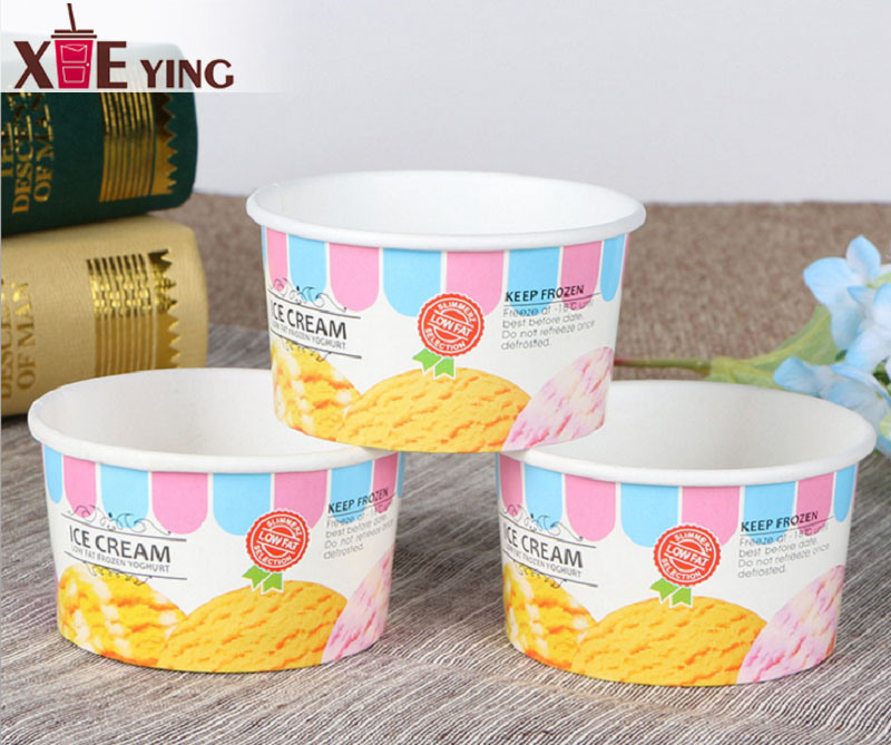 Disposable Printed Ice Cream Paper Cups