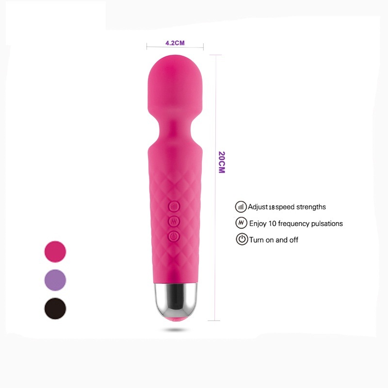 Waterproof USB Rechargeable Sex Vibrator Magic Wand Vibrator