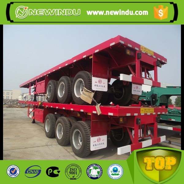 New China Brand 60 Tons Flatbed Semi Trailer