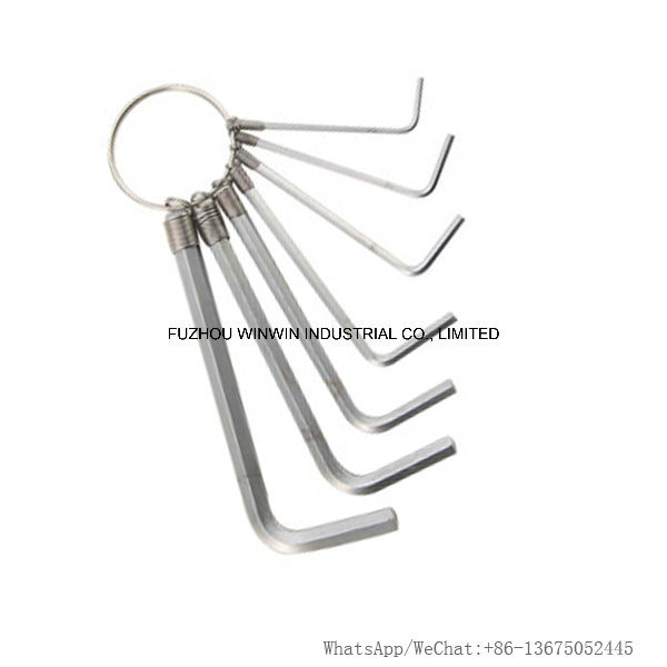 7PCS Allen Key Set with Key Ring (WW-KH01)