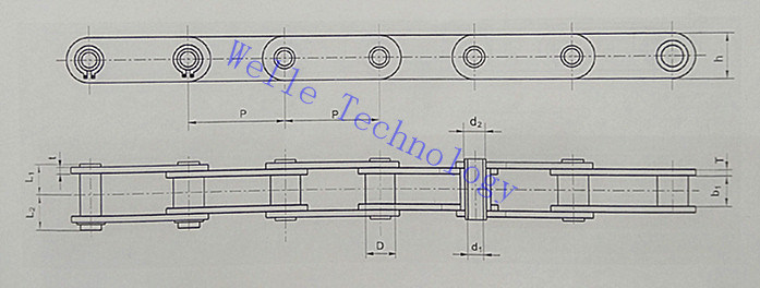 Nonstandard Hollow Pin Conveyor Chains, Customized