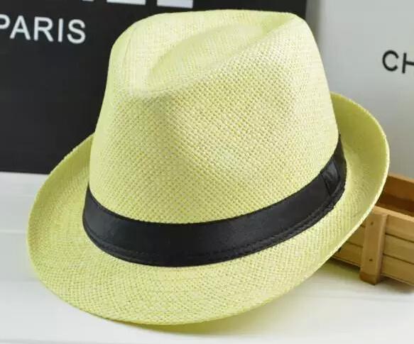 Fashion Straw Paper Basic Fedora Tribly Hat