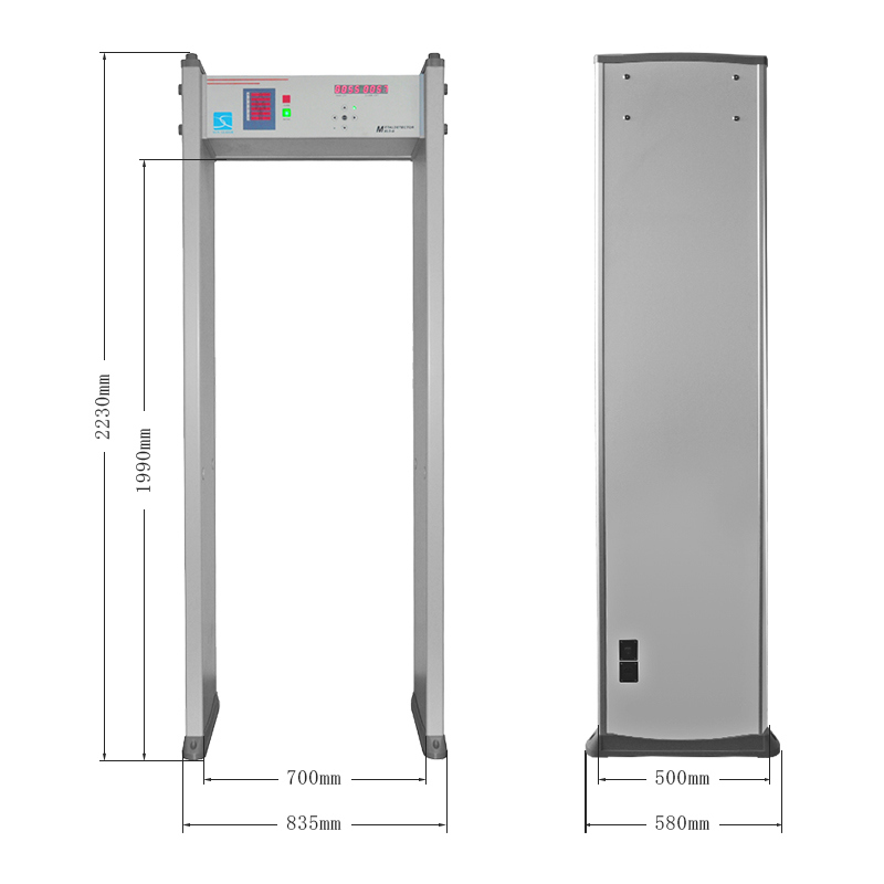 Economical Hotel Security System Walk Through Metal Detector Gate