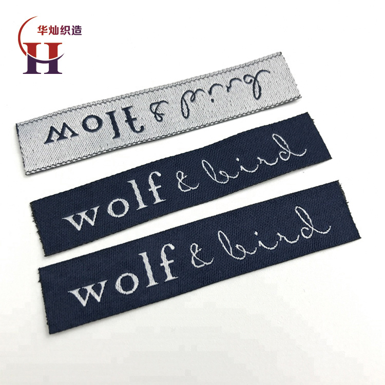 Custom Home Textile Labels Garment Care Woven Labels for Clothing