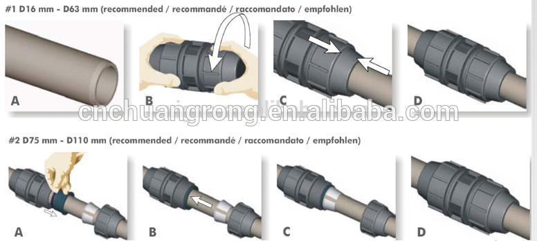 Cr Supplier Good Quality Plastic Pipe PP Clamp Saddle Fittings