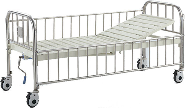 Hospital Movable Stainless Steel Child Bed