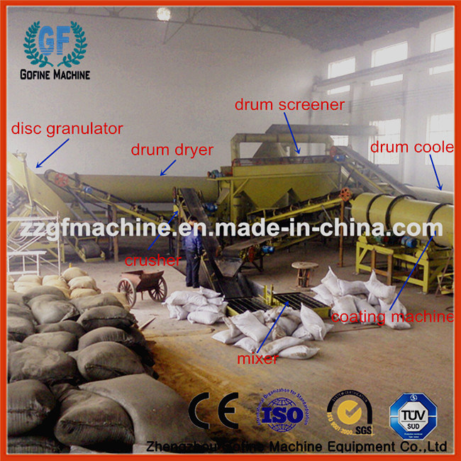 Cow Manure Pellet Fertilizer Granulator Line