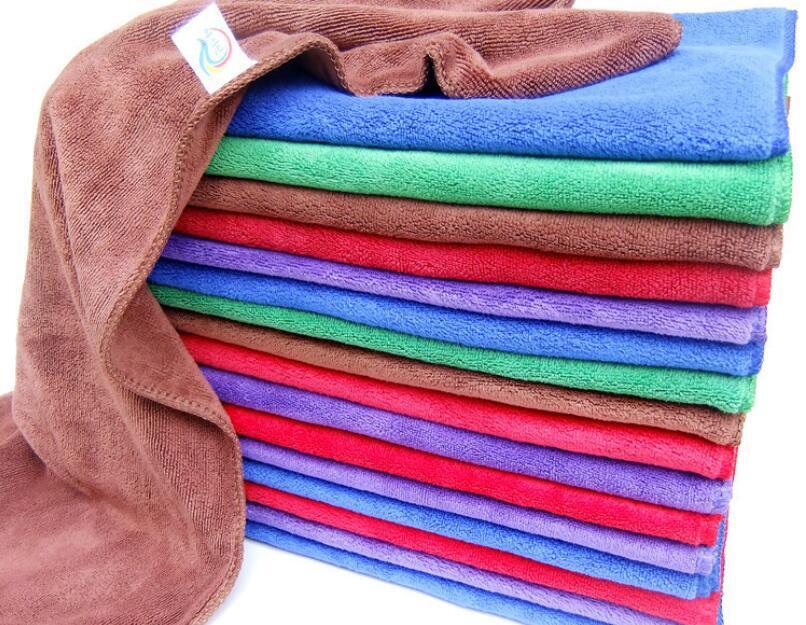 Household Microfiber Cleaning Cloth Super Water Absorbent for Home Kitchen Wash Towel Bath Glass Dusting Car Bathroom Digital Screen Microfibre Dish Electronic