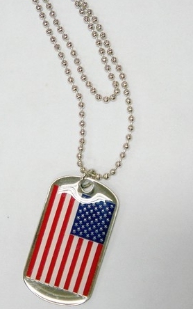 Custom Metal Dog Tag with Enamel Color