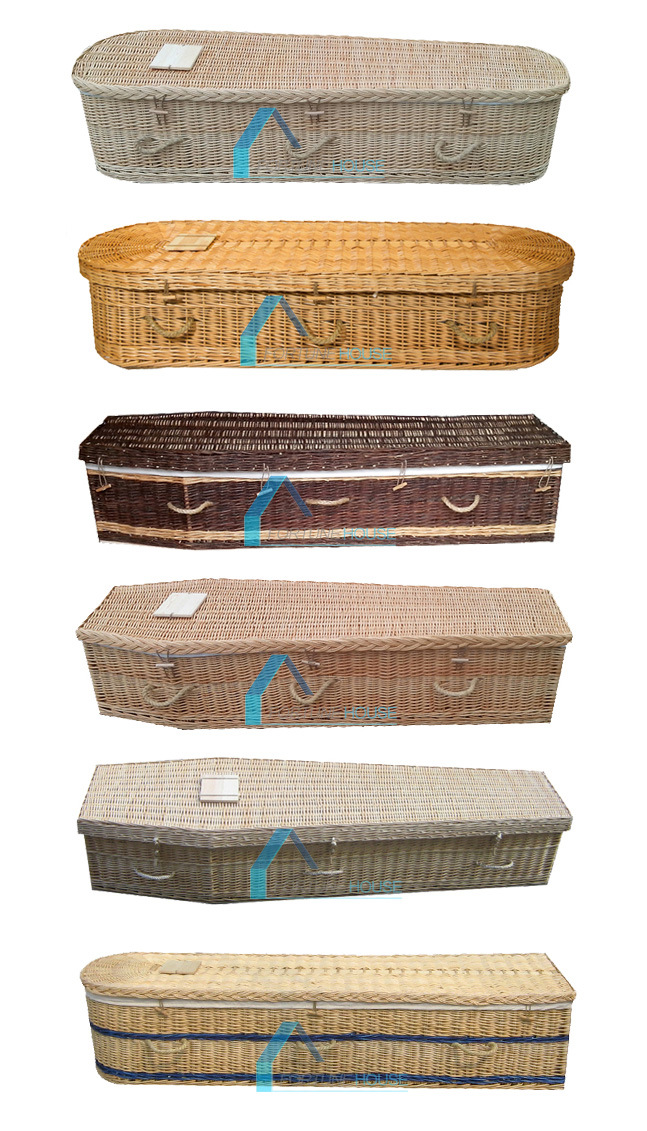 Curve End Wicker Willow Eco Coffin