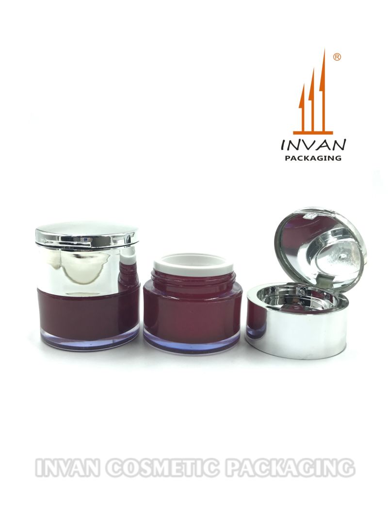 2 in 1 Cosmetic Packaging 15g Cosmetic Jar Plastic Jar Cream Jar Acrylic Jar