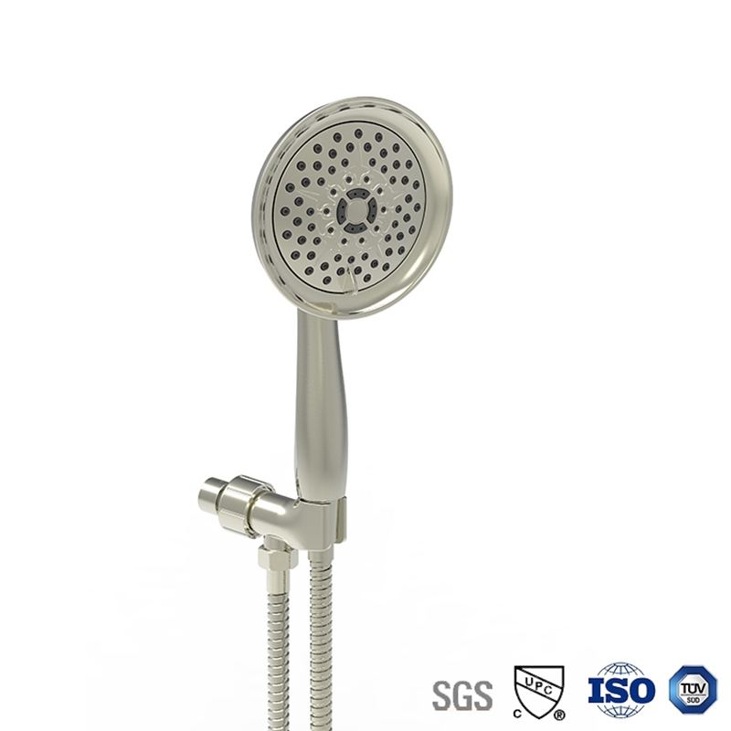 Multi Function Bathroom Shower Head Water Saving Chrome Rainfall Round Shower Set