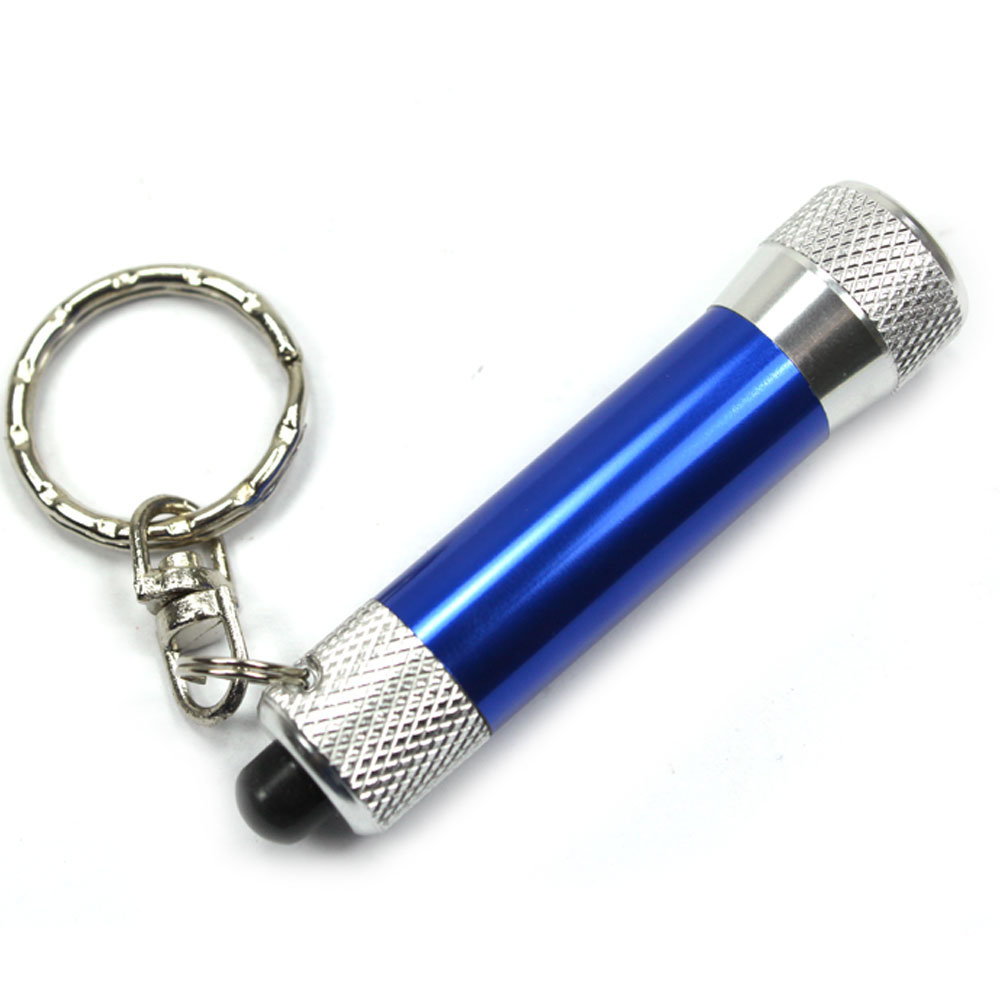Metal LED Flashlight Torch Keychain with Bottle Opener