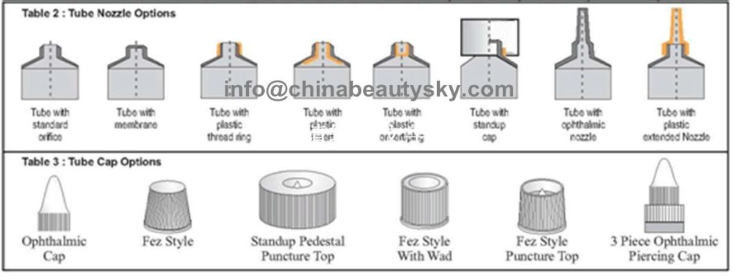 Long Nozzle Metal Packaging Tube for Glue / Adhesive / Ab Rubber