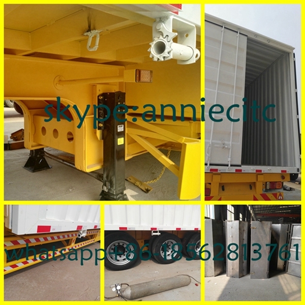 Curtain Side Wall Open Van Box /Wing Opening Semi Trailer