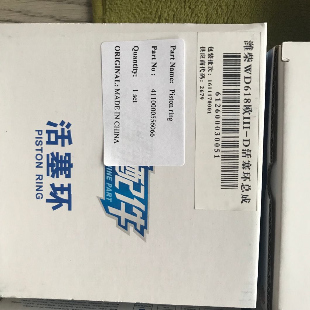 Weichai Engine Spare Parts 4110000556066 Piston Ring for Wheel Loader