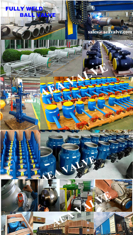 Carbon Steel Gas Heat & Water Used Fully Welded Floating Ball Valve