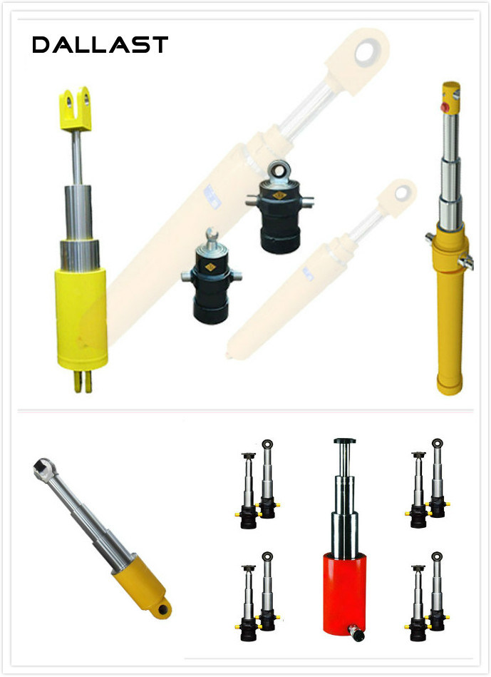 Single Acting Multistage Hydraulic Telescopic Cylinder for Farm Truck