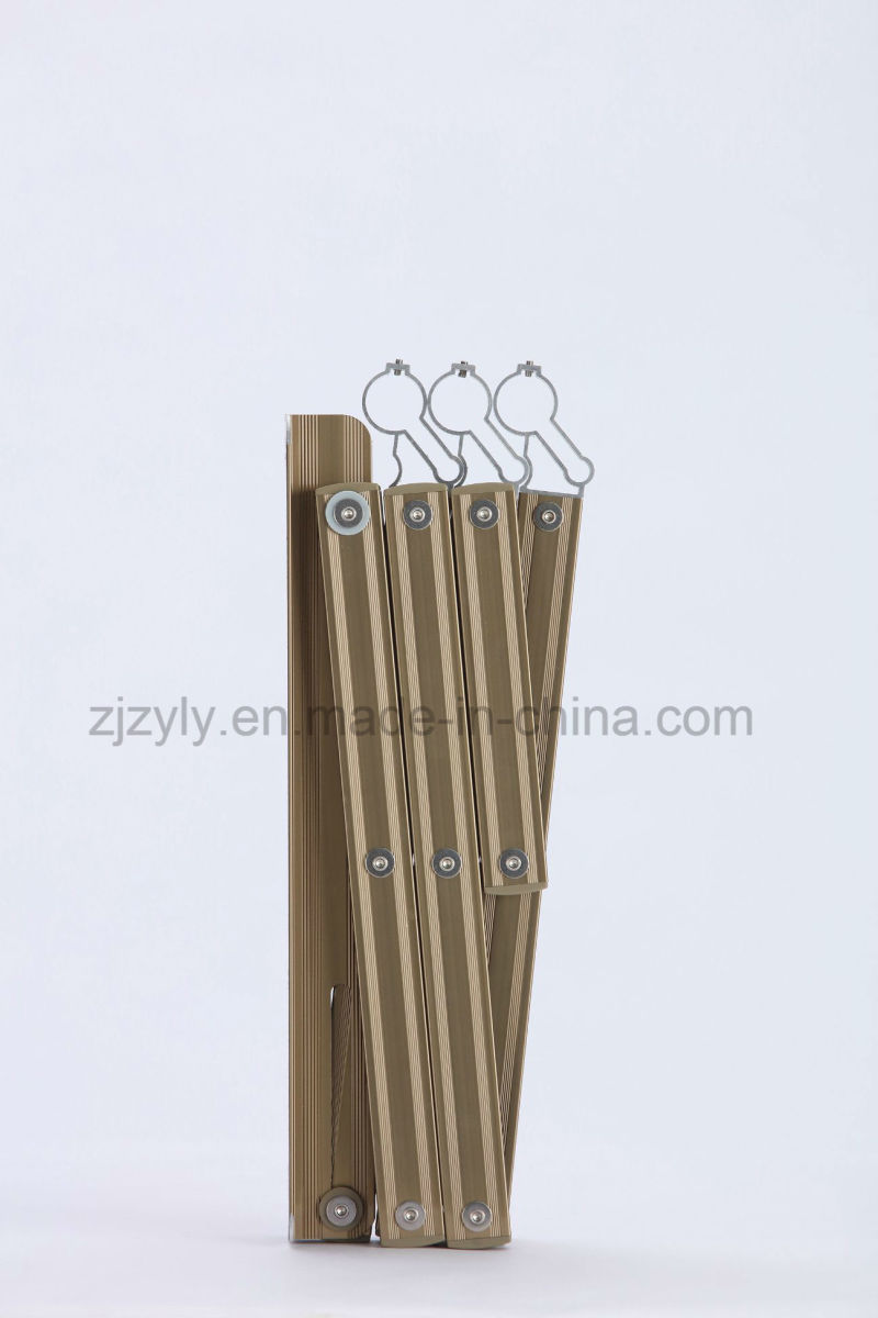 High End Telescopic Folding Aluminum Hanging Push Pull Balcony Clothes Hanger Stand