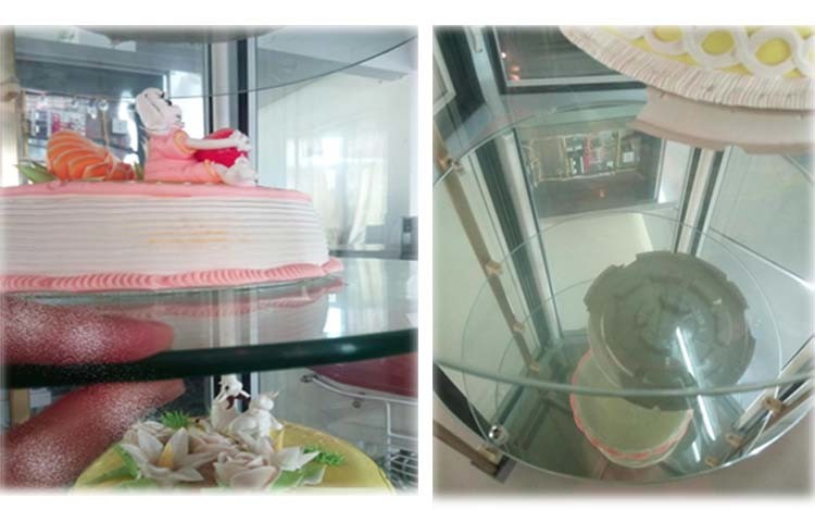 Cheering Commercial Colour Steel Hexagon Rotary Cake Refrigerated Display Showcase (CL608FL2X4)
