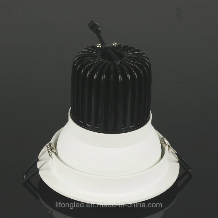 7W COB White Aluminum Dimmable Warm White LED Downlight
