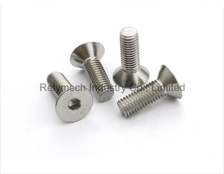 Stainless Steel Countersunk Hex Socket Flat Head Machine Screw M3-M10