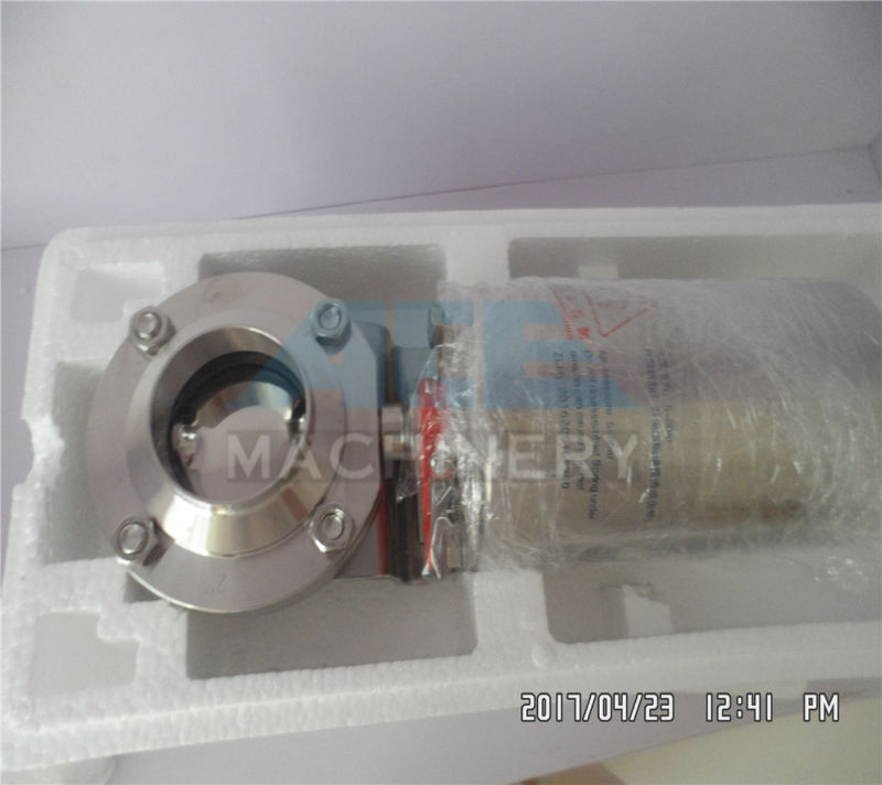 SS304 and SS316L Stainless Steel Sanitary Pneumatic Butterfly Valve with Position Sensor