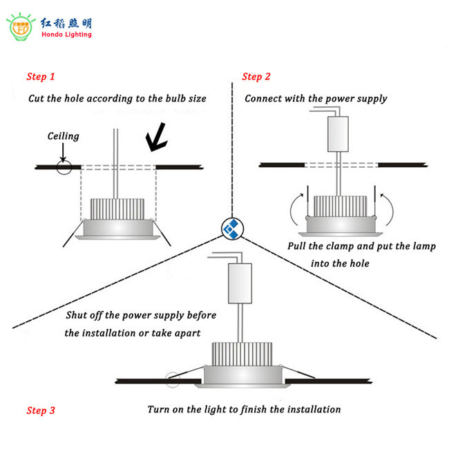 High Power Outdoor 20W LED Ceiling Spotlight for Amusement Park